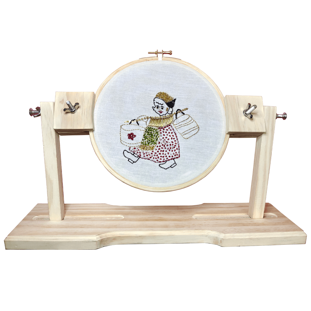 AJAYCO Embroidery Hoop & Frame Holder Stand for Cross Stitch 360′ Rotatable
