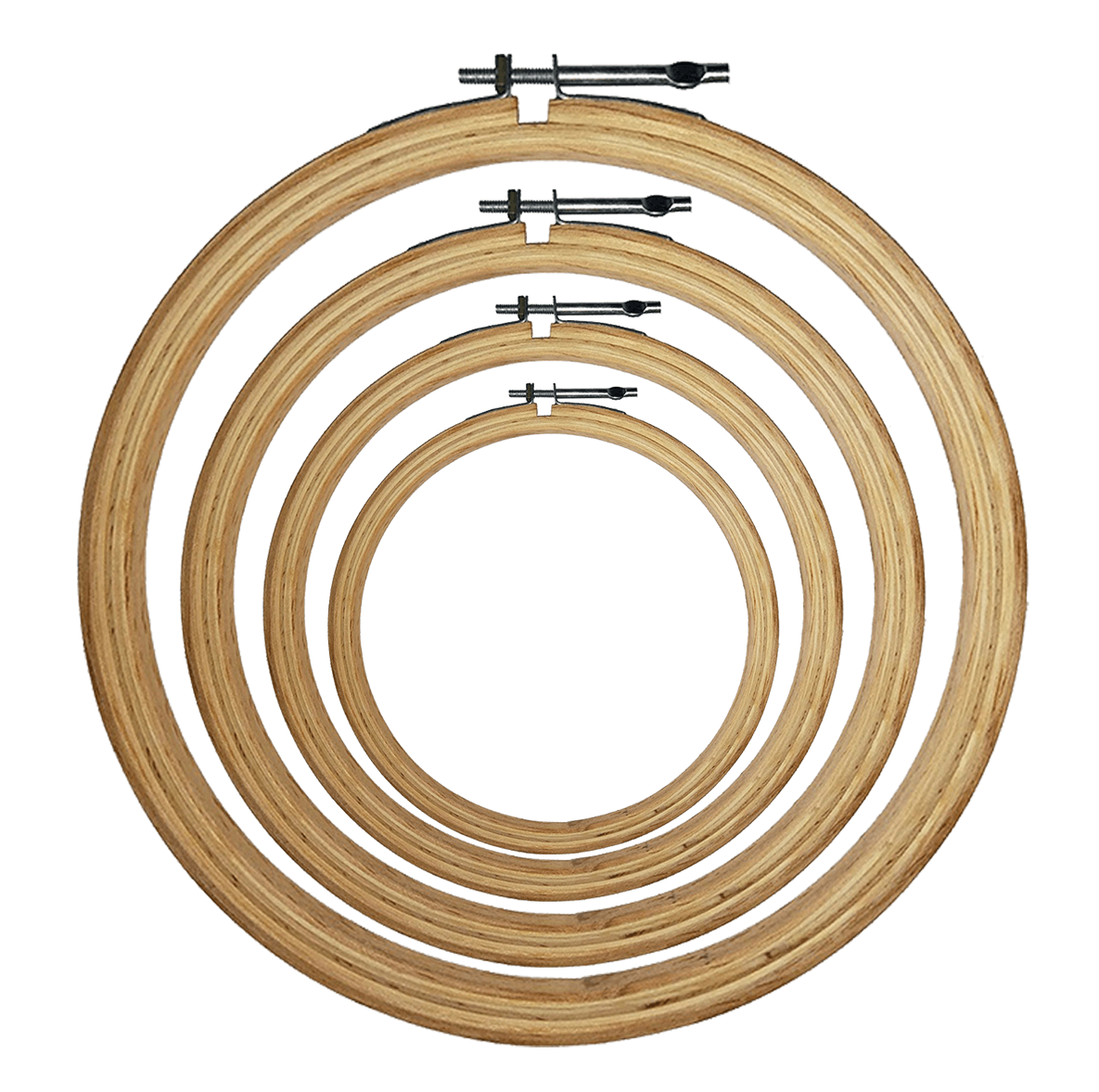 AJAYCO® Round Embroidery Frame Hoop Ring with Iron Hook