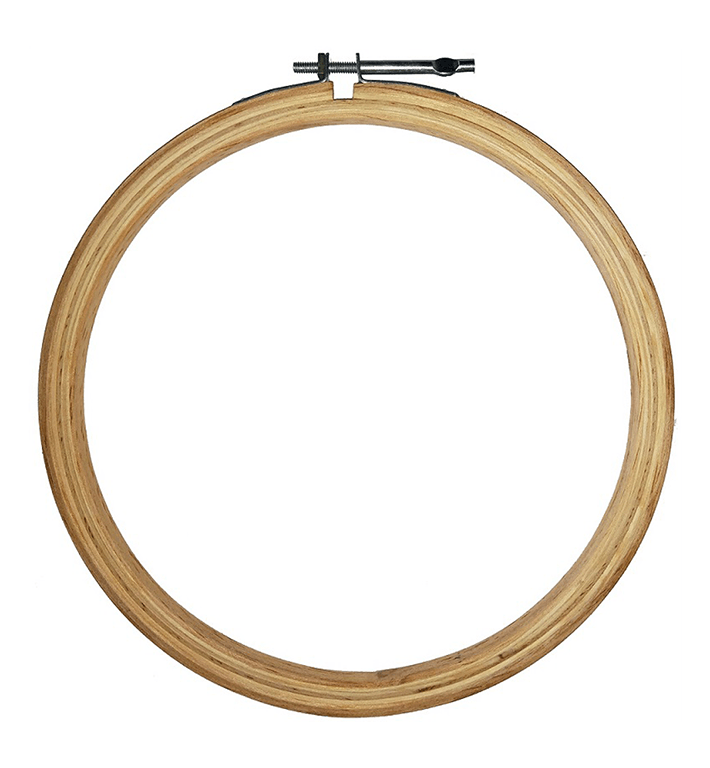 AJAYCO® Round Embroidery Frame Hoop Ring with Iron Hook