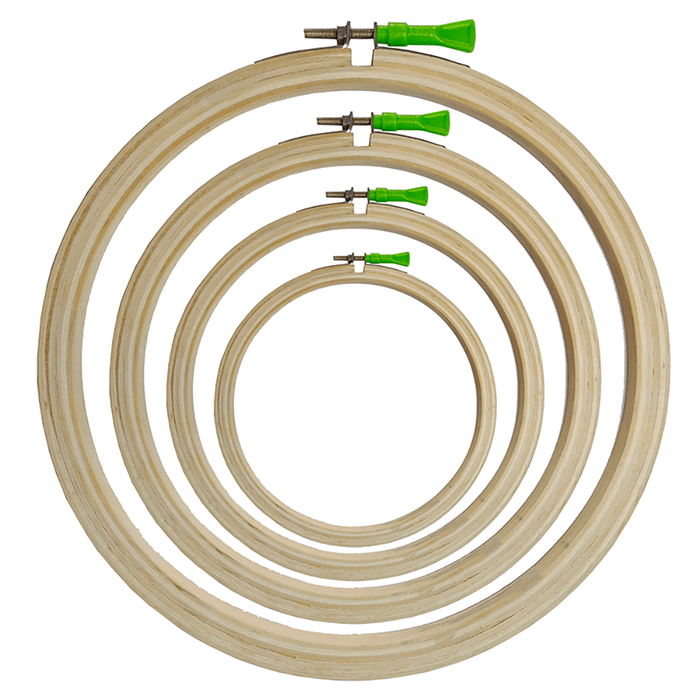 AJAYCO® Round Embroidery Frame Hoop Ring with Plastic Hook