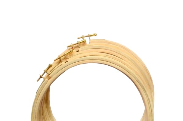 AJAYCO Round Shape Embroidery Frame | Hoop with Brass Hook