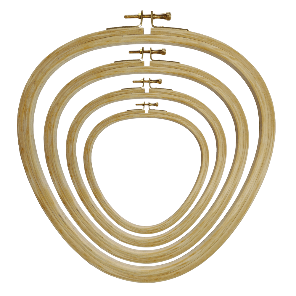 AJAYCO Triangle Shape Embroidery Frame | Hoop With Brass Hook