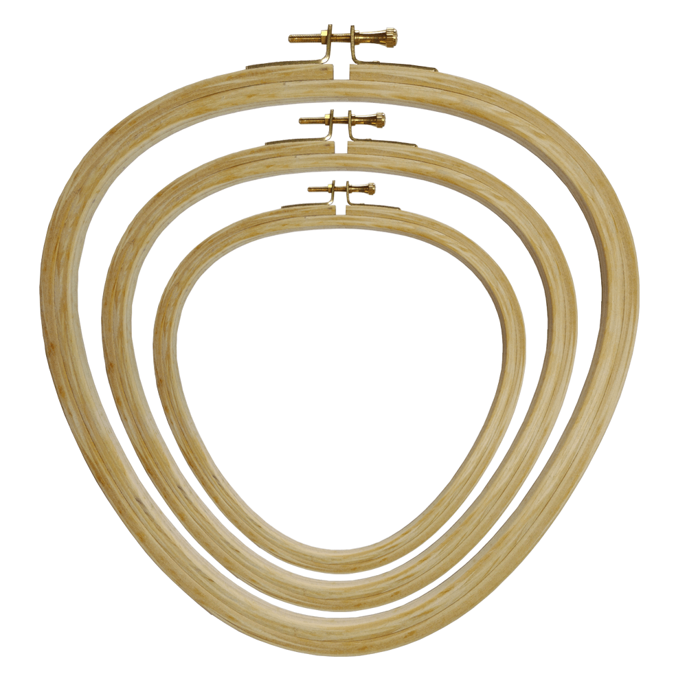 AJAYCO Triangle Shape Embroidery Frame | Hoop With Brass Hook