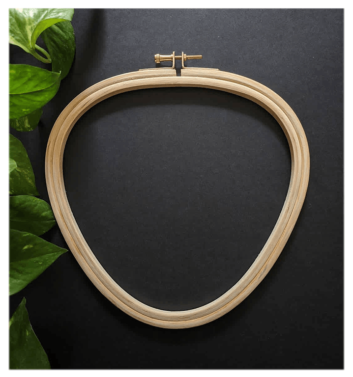 AJAYCO Triangle Shape Embroidery Frame | Hoop With Brass Hook