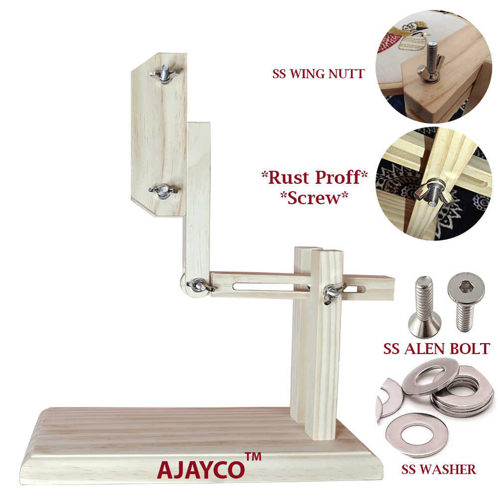 AJAYCO® Frame | Hoop Holder Stand 360 Degree Rotatable