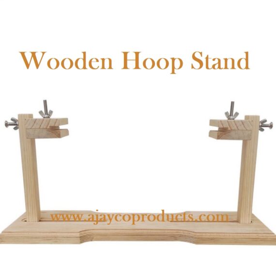 Wooden Sewing Cross stitch Embroidery Hoop Stand Display Mobile phone holder