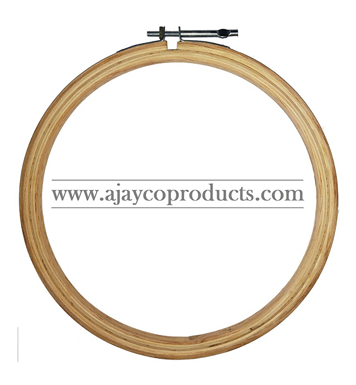Round Shape Embroidery Frame  Hoop with Iron Hook – Ajayco Products